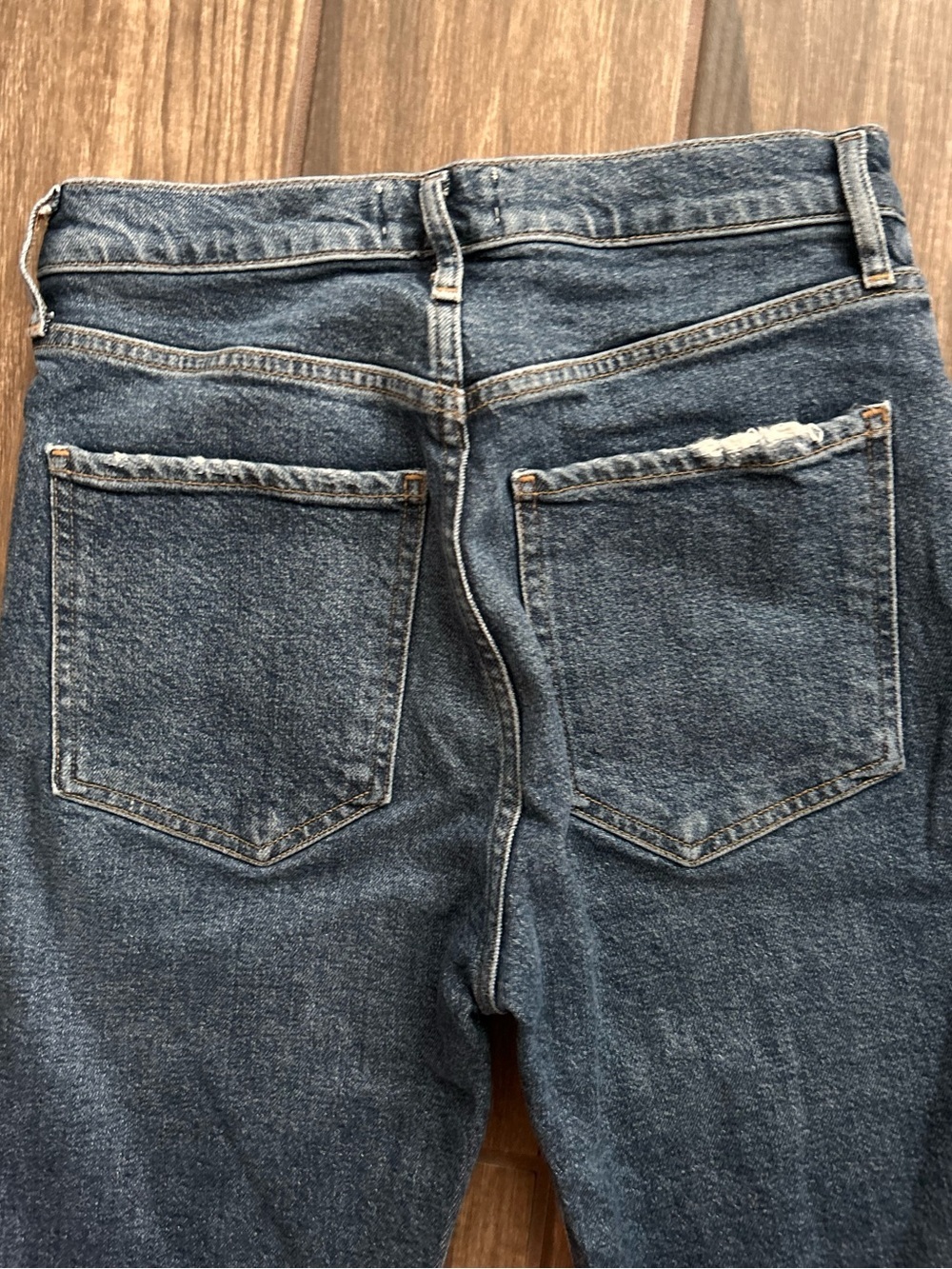 AGOLDE Riley High Rise Straight Crop Jeans in Pastime Wash Sz 26 - Picture 6 of 8